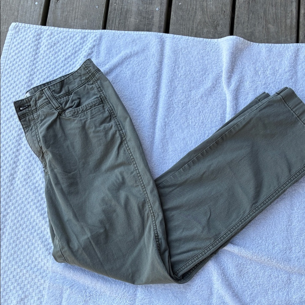 L.L. Bean Women's Olive Straight Leg Pants